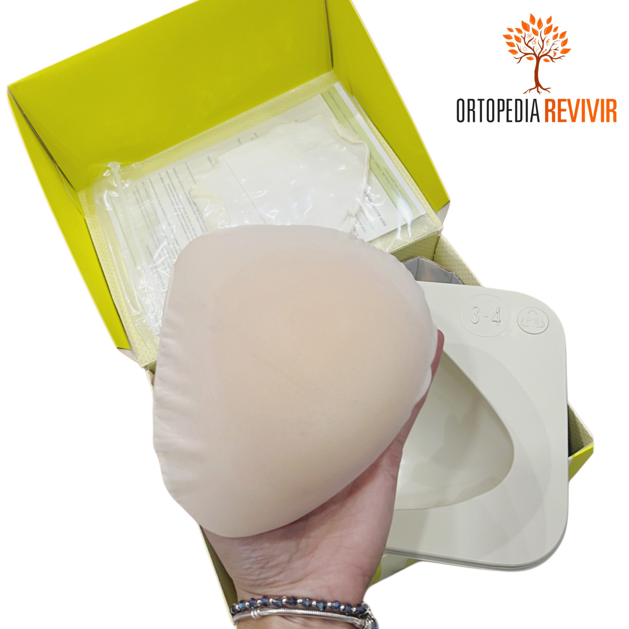 Prótesis mamaria externa (triángulo)