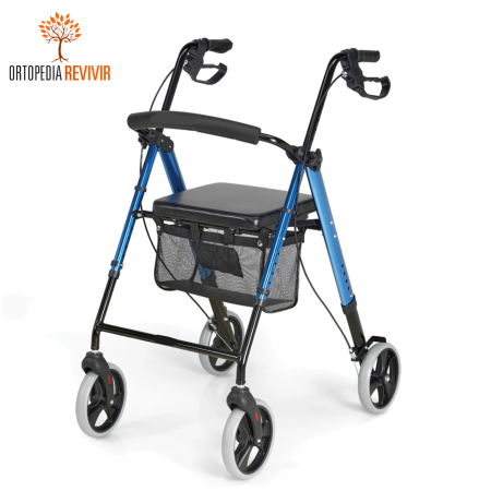 Andador 4 ruedas con asiento